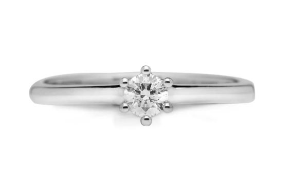 Anello Promesse Donna in Oro bianco 0.06 Ct SOL6C006 - SOL6C006